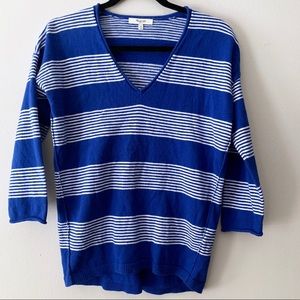 Madewell Deckhouse V-Neck Striped Sweater